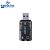 Conversor de Audio Usb a Macho x Audio e Fone Cinza - Imagem 2