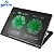 Suporte Para Notebook Cooler Gamer Warrior Luigia Led Verde - Imagem 1