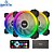 Cooler Fan RGB Gamer Aigo DR12 RGB - 3 em 1 Com Controle - Imagem 1