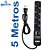 Protetor Eletrico Super Premium 5 Tomadas 5 Metros Emplac - Imagem 3