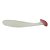 Isca Artificial Shad 10cm Branco Com Vermelho Cartela 06 Un - Imagem 2