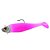 Isca Artificial Shad Para Garoupa 21cm Rosa C/Cabeça - Imagem 2