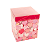 CAIXA CUBO ESTAMPADA CORAÇÃO - Imagem 1