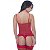 ESPARTILHO BOJO RENDADO COM TULE VERMELHO - Imagem 2