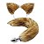 KIT RABO DE RAPOSA PLUG P COM TIARA DE ORELHAS - Imagem 1