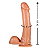PROTESE COM ESCROTO E VENTOSA 24 x 4 CM PENIS - Imagem 2