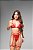 CONJUNTO ISABELA 3 PEÇAS RENDA COM FIVELA DOURADA E LIGAS - Imagem 1