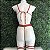 CONJUNTO AURORA 3 PEÇAS RENDA COM TASSEL E FIVELA DOURADA - Imagem 2
