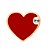 EMOJI METAL DOURADA CALCINHA PERSONALIZÁVEL YAFFA – CORAÇÃO VERMELHO - Imagem 1