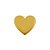EMOJI METAL DOURADA CALCINHA PERSONALIZÁVEL TALLYTA– CORAÇÃO LISO - Imagem 1