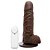 PROTESE COM VIBRO COM ESCROTO E VENTOSA 16,5 x 4 CM PENIS VIBRADOR - Imagem 3