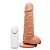PROTESE COM VIBRO COM ESCROTO E VENTOSA 16,5 x 4 CM PENIS VIBRADOR - Imagem 2