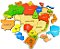 Quebra Cabeça Infantil Grande Educativo Mapa Brasil Madeira - Imagem 2