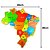 Quebra Cabeça Infantil Grande Educativo Mapa Brasil Madeira - Imagem 4