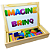 Lousa Magnética Infantil Letras Brinquedo Educativo Madeira - Imagem 1