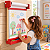 Lousa Infantil Parede Quadro Negro Educativo Pintar Madeira - Imagem 2