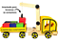 Caminhão Carrinho Madeira Brinquedo Educativo Container Imã - Imagem 2