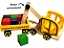Caminhão Carrinho Madeira Brinquedo Educativo Container Imã - Imagem 1