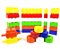 Brinquedo Educativo Mega Blocos Montar 120 Peças Com Rodinhas - Imagem 6