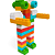 Brinquedo Educativo Mega Blocos Montar 120 Peças Com Rodinhas - Imagem 7