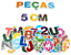 Imã Letras Números Educativo Quadro Lousa Infantil Magnético - Imagem 2