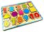 Brinquedo Educativo Números Formas Geométricas Madeira - Imagem 7