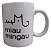 Caneca Cerâmica Branca Bigode de Gato 325ml - Imagem 2