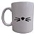 Caneca Cerâmica Branca Bigode de Gato 325ml - Imagem 1