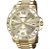 Relógio Seculus Masculino Long Life Analógico Relógio Dourado - Imagem 1