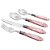 Faqueiro Mother Pearl em Aço Inox 24 Peças Rosa Luxo - Lyor - Imagem 2