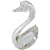 Peça Decorativa Cisne Médio de Murano Branco - São Marcos - Imagem 2