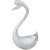 Peça Decorativa Cisne Grande de Murano Branco - São Marcos - Imagem 1