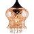 Lustre Pendente Jade Boreal em Vidro Conhaque - Imagem 2