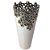 Vaso Decorativo Branco/Prata com Flores 27,5cm - FREECOM - Imagem 3