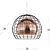 Pendente Lustre Cobre com Gaiola em Cúpula - Imagem 2