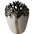 Vaso Decorativo Branco/Prata 28cm em Cerâmica - LEAO DE JUDA - Imagem 2