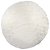 Tapete Decorativo Redondo de Pelúcia Ø88cm Branco - FWB - Imagem 1