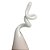 Gota Tears Retorcida em Vidro 30cm Branco - CRISTAIS LABONE - Imagem 3