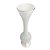Vaso Decorativo Nazari em Vidro 35cm Branco CRISTAIS LABONE - Imagem 2