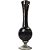 Vaso Decorativo Nazari em Vidro 39cm Preto -CRISTAIS LABONE - Imagem 1