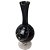 Vaso Decorativo Nazari em Vidro 47cm Preto - CRISTAIS LABONE - Imagem 3