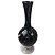 Vaso Decorativo Nazari em Vidro 47cm Preto - CRISTAIS LABONE - Imagem 1