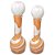 Kit de Garrafas Decorativas com Tampas Bolas 2 Peças - Imagem 1