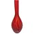 Vaso Decorativo Alto em Vidro 38cm Vermelho Detalhado - Imagem 1