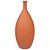Vaso Garrafa Elegance Terra 33cm Laranja Telha – May Home - Imagem 1