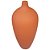 Vaso Garrafa Largo Terra 31cm Laranja Telha – May Home - Imagem 2