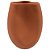 Vaso Decorativo Winding Terra 23cm Laranja Telha – May Home - Imagem 1