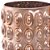 Vaso Decorativo em Vidro Rose 21x15cm - Grillo - Imagem 2