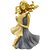 Figura Decorativa de Resina Mãe e Filha Abraçadas 15cm - Imagem 1