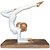 Figura Decorativa de Resina Mulher Fazendo Yoga Oceano 16cm - Imagem 1
